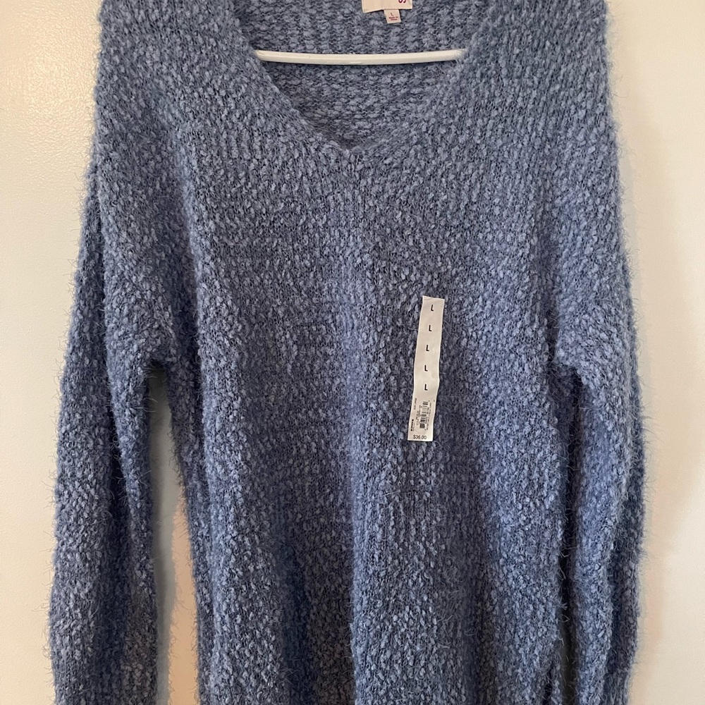 Juniors v-neck sweater